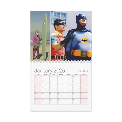 BLAINESGOODS Batman TV Show 2026 Wall Calendar - Home Decor, TV Show Fan Gifts, Monthly