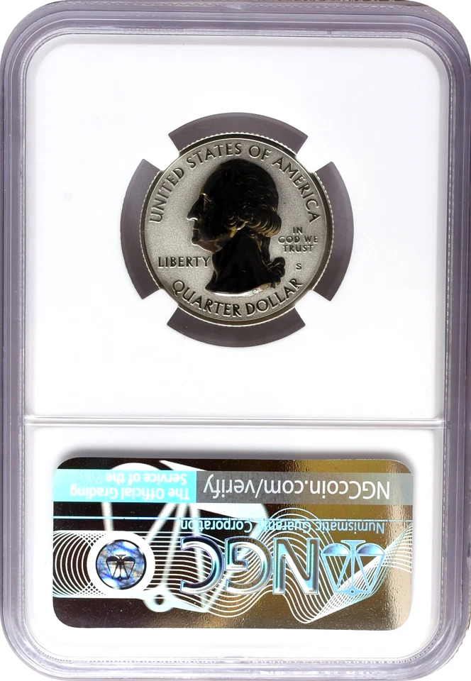 Cuarto de plata 2018-S 50 aniversario-SF como nuevo PF conjunto 25C NGC prueba inversa PF70 Foto 3 de 3