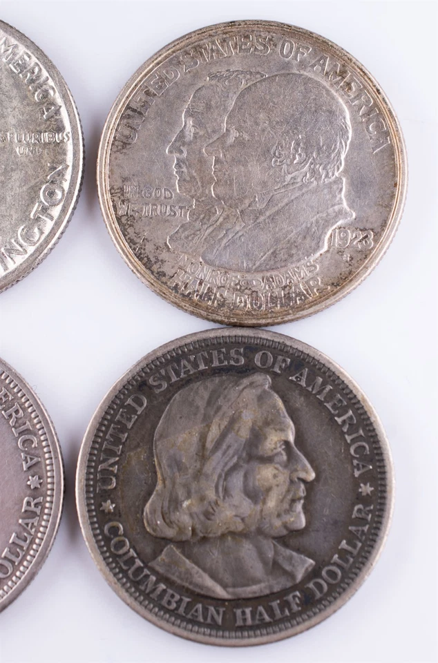 1892 1893 1923 1951 Commemorative Half Dollars x4 Columbian Booker 50c Silver  - Image 3 of 4