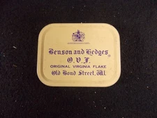 Vintage Benson & Hedges Original Virginia Flake Empty Tobacco Tin Tobacciana