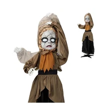 VINGLI 5.3FT Halloween Decoration Animatronics Haunted Hill Farm Outdoor Deco...