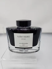 PILOT Iroshizuku Bottled Fountain Pen Ink, Take-Sumi, Bamboo Charcoal (Black) 50