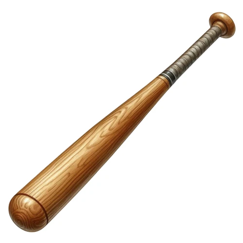 Baseball Bat Self Adhesive Vinyl Sticker