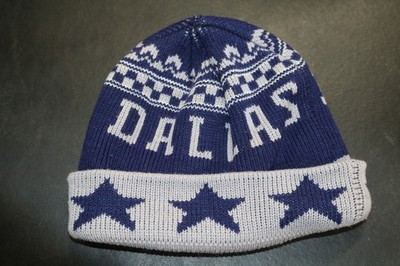Blue Dallas Cowboys Knit Beanie With Star Pattern 