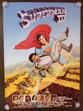 1983 Superman 3 III 24x18" Promo Movie Poster Cantharus 032123shelf9