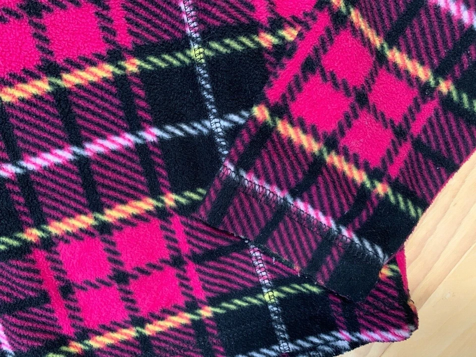 PIDOMANO Soft Fleece Pink Plaid Pullover Size 4 Girls - Image 3 of 4