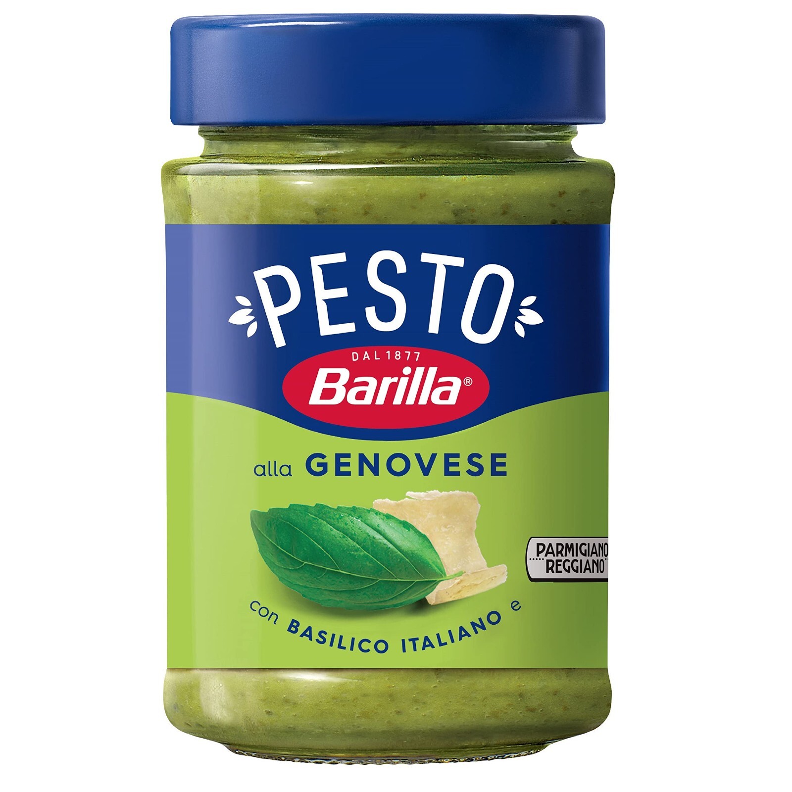 PESTO GENOVESE BARILLA CON BASILICO ITALIANO PARMIGIANO DOP OLIO EVO SUGHI 190 g