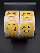 Happy Face Stickers 32 Pack 8 Variations - US Seller