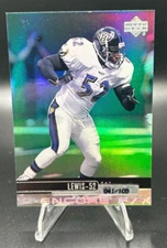 1999 Upper Deck Encore F/X Ray Lewis #15 Silver SP /100 HOF Baltimore Ravens!
