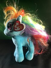 My Little Pony Rainbow Dash Ty Beanie Babies 7" Plush 2015 New with Tags MLP
