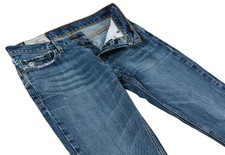 Hollister Men Jeans BLUE ORGINAL W28 x L30 Mid Rise Dark Wash Denim