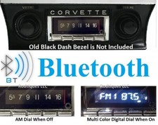 1968-1976 Corvette Bluetooth Stereo Radio Multi Color Display Usa 740