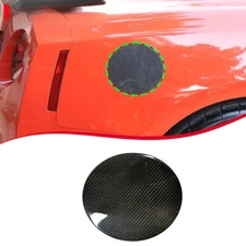 For Nissan GTR R35 2008-2016 Real Carbon Fiber Car Fuel Tank Cap Cover 