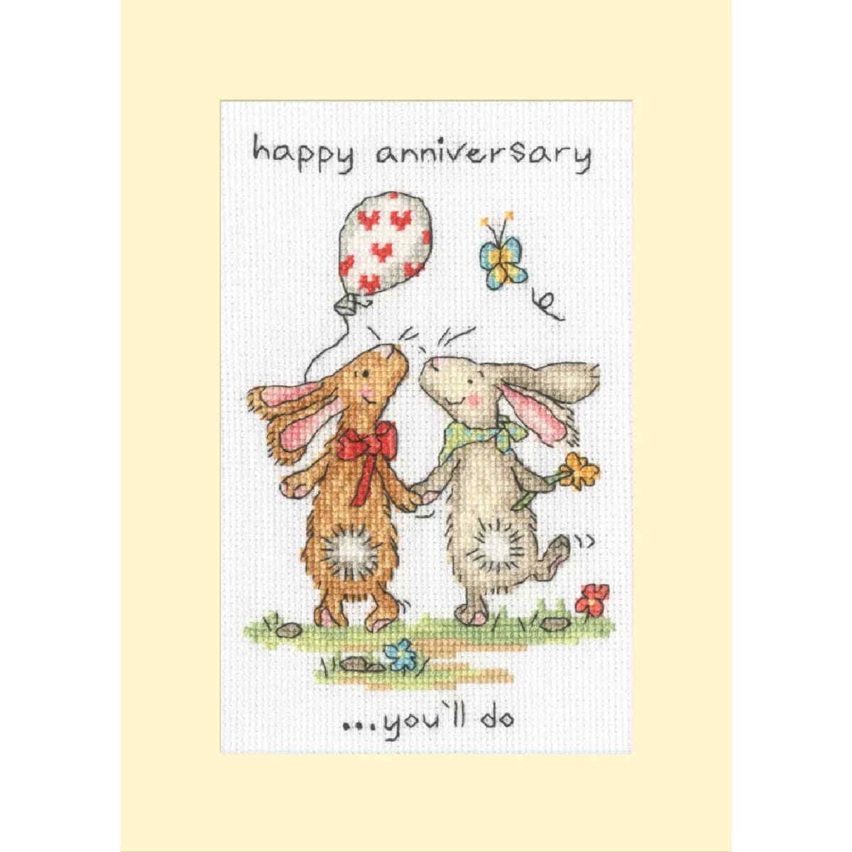 Bothy Threads  greating card counted cross stitch kit ""You ll Do"", XGC52, 10x16c