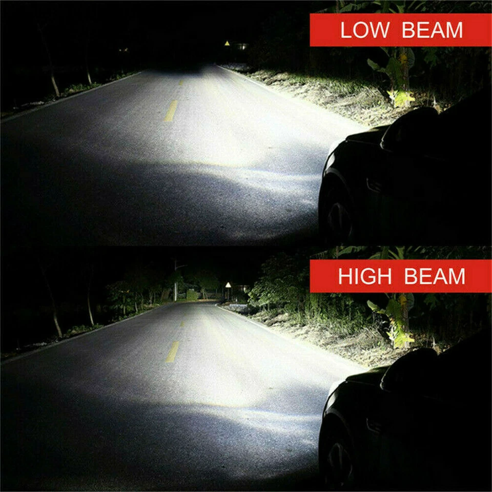 For Oldsmobile Cutlass Ciera 1987-1996 - Combo LED Headlight Bulbs High&Low Beam - Image 4 of 4