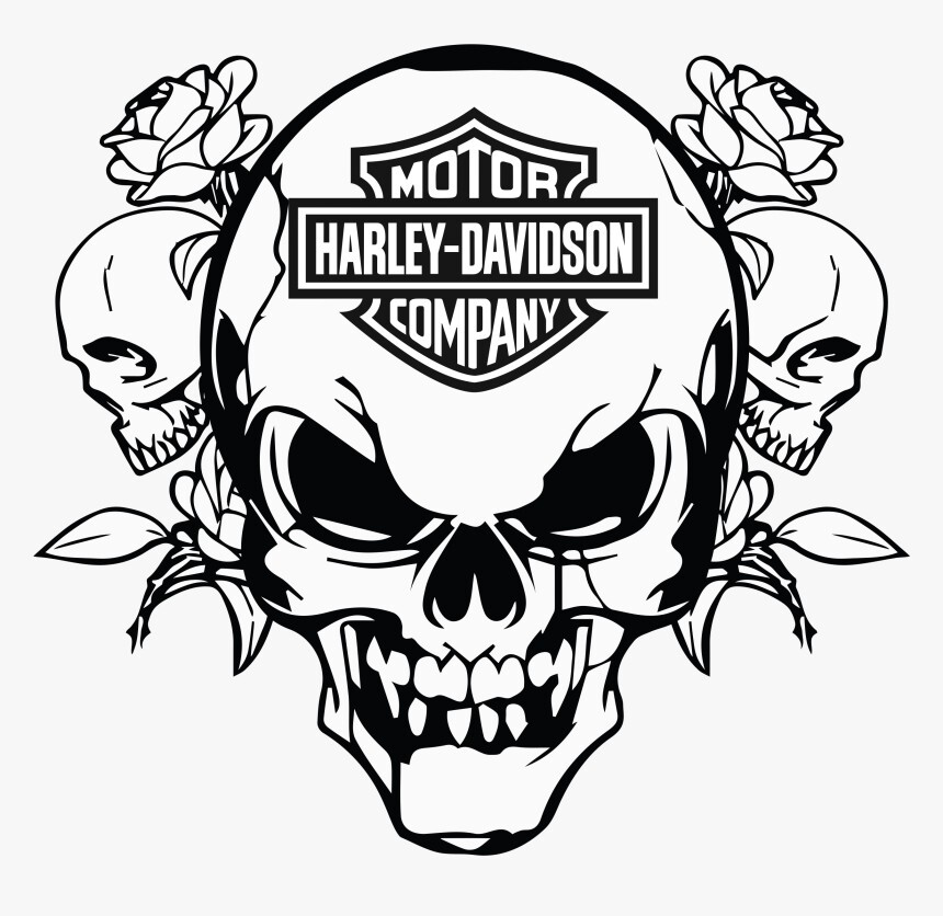 HARLEY DAVIDSON CAR VINYL STICKER HOME LAPTOP MAD SKULL EURO BIKE DUB