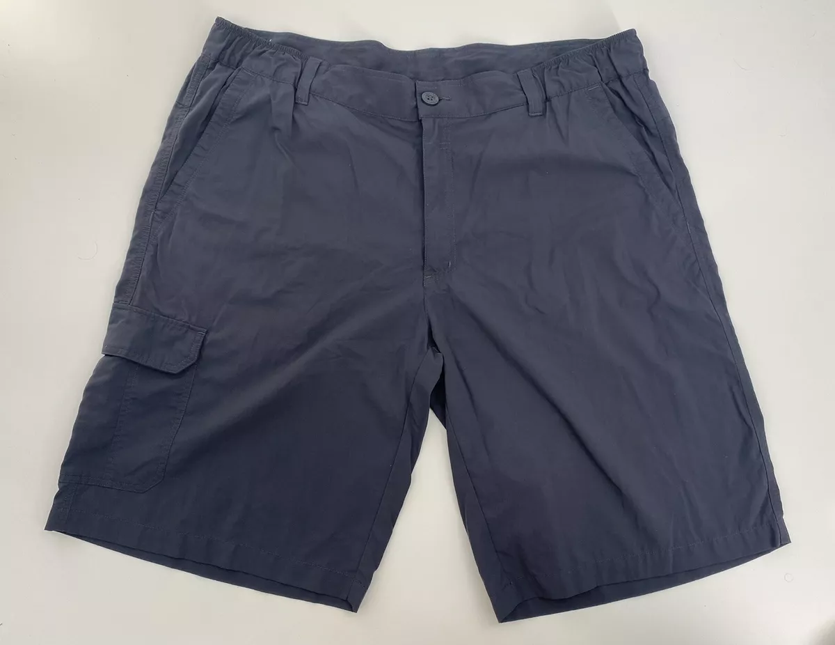 Columbia Omni Shade Shorts Men's Size 40 Sun Protection Fishing Hiking Navy