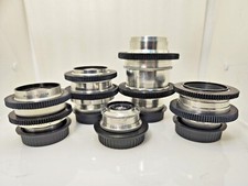 SILVER Cine Mod Lens Set 37/50/58/85/135mm Arri PL Canon EF Sony E MFT 4/3