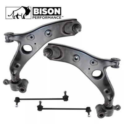 Bison Performance 4pc Front Lower Control Arm SwayBar Link Kit For Mazda 6 14-19