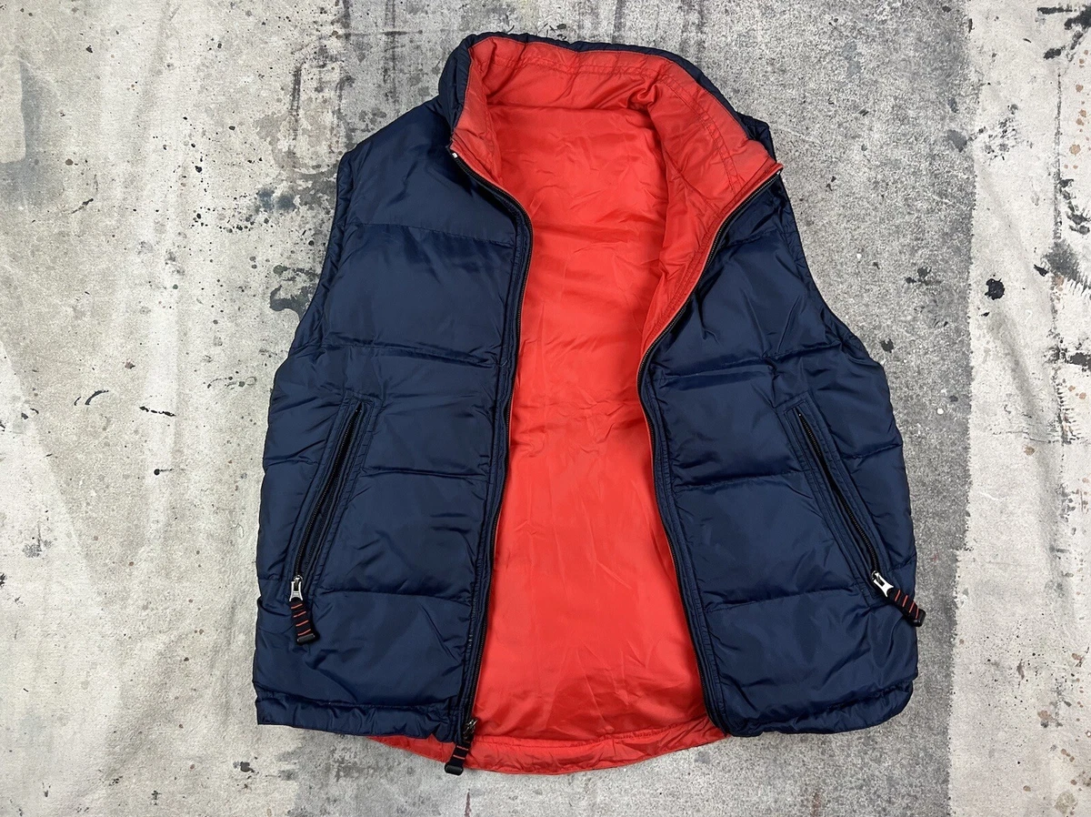 VTG 90's Gap Reversible Down Puffer Best Orange Navy | eBay