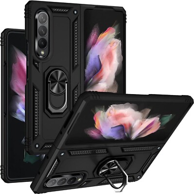 Samsung Galaxy Z Fold 3 Case with Kickstand Full Body Hard PC Stylish Shockproof