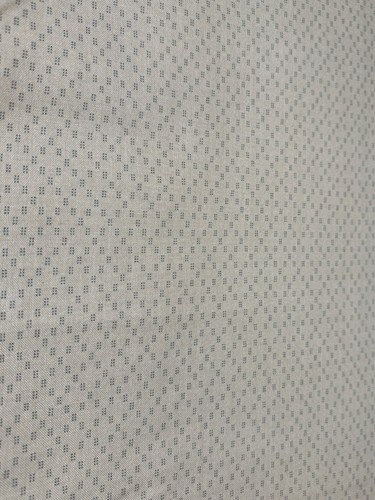 1/2 yard Light Brown Polka Dot Cotton Fabric with Small Repeating Diamond Patter - Picture 2 of 4