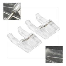 2PCS Sewing Machine Presser Foot Snap On Clear Open Toe Embroidery Foot 9909 gm