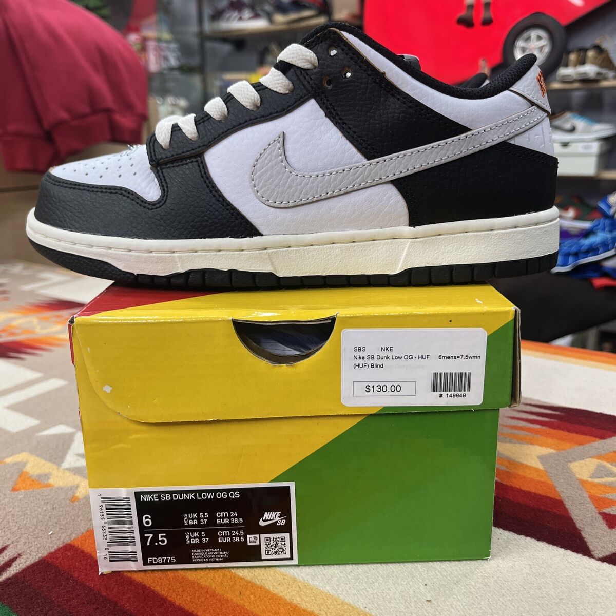 Size 6 - Nike SB Dunk Low x HUF San Francisco | eBay Size 6 - Nike SB Dunk Low x HUF San Francisco | eBay