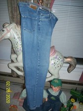 Women's Faded Glory Stretch Straight Denim Blue Jeans 18 Avg.
