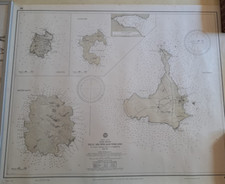 Arcipelago Toscano. Carta nautica n.88 Ist. Idrografico della Marina Genova 1966