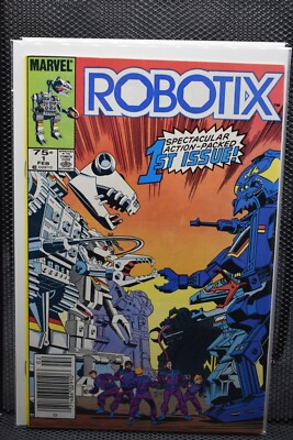 Robotix #1 Newsstand Marvel Comics 1986 First Issue Spectacular Herb Trimpe 8.0