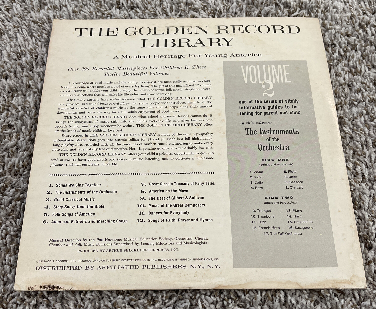 The Golden Record Library Album 2 (9901) 33 RPM Vinyl LP | eBay