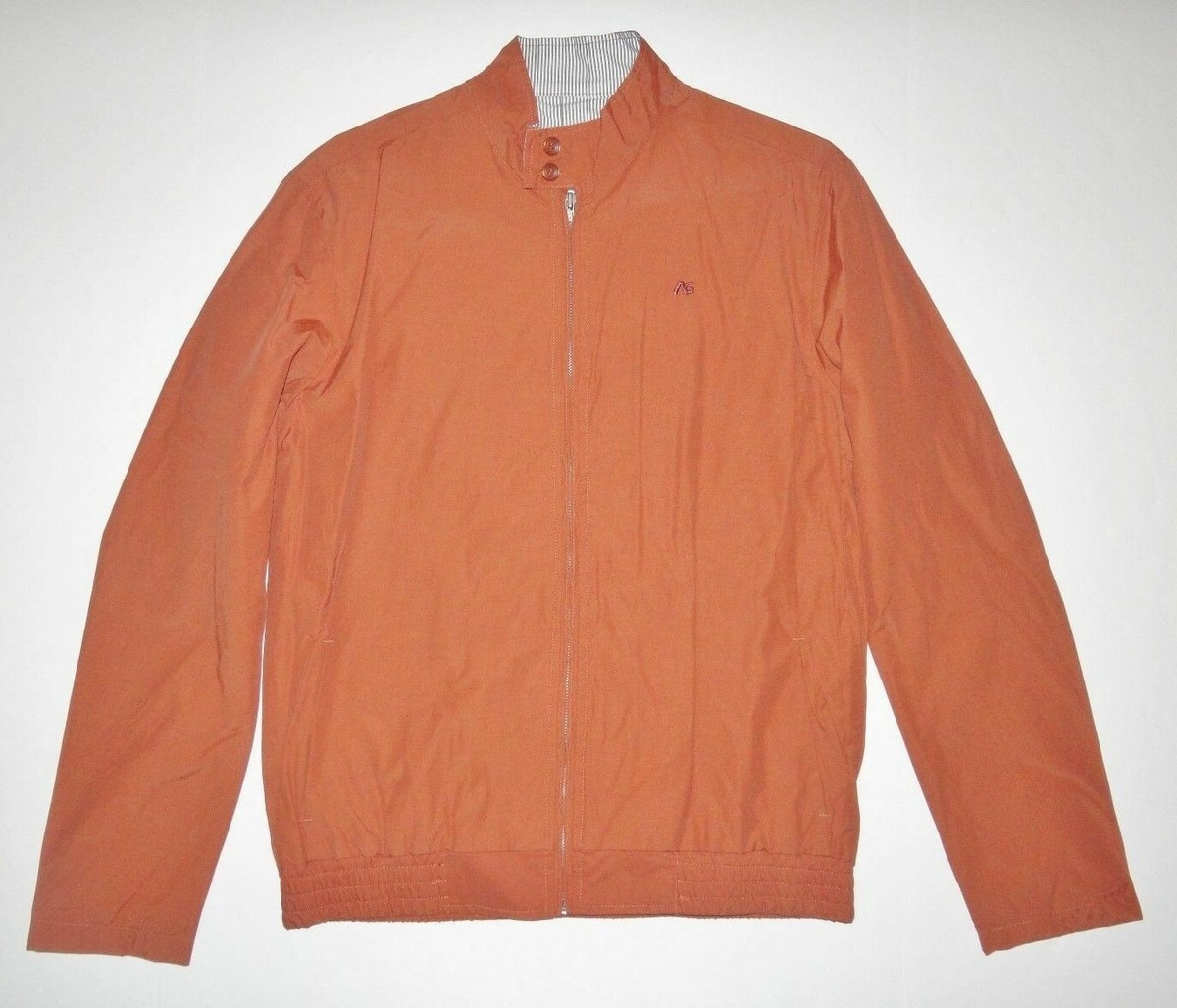 Analog Mens Harrington Nylon Blend Casual Full Zip Light weight
