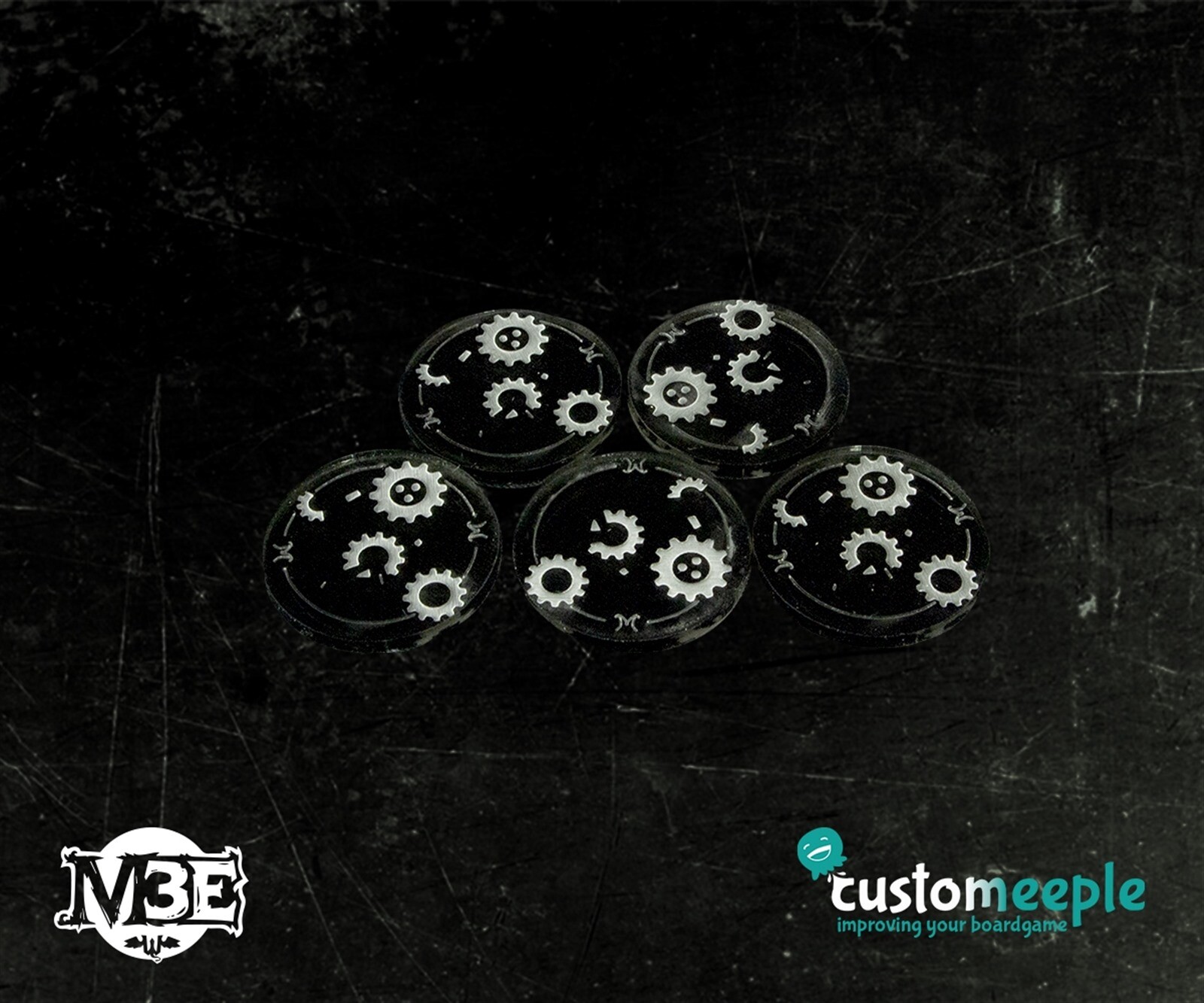 M3E Scrap Tokens Custom Meeple Brand New MEEP-MLF01400TK