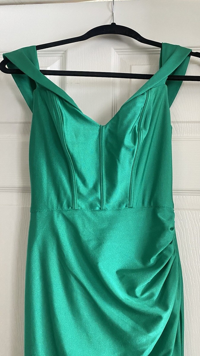 green emerald velvet dress Zapaka Women Dark Green Long Bridesmaid Dress with 3D Flowers A-Line Spaghetti Straps Wedding Party Dress, Dark Green / US8