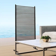 2.2m Outdoor Metal Privacy Screens and Panels, Free Standing for Patio,Garden