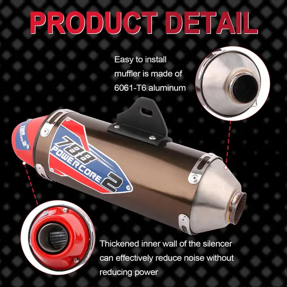 Kit de tubo de sistema de escape completo para moto de cross CRF230F para CRF230F CRF150F 2003-2013 Foto 4 de 4