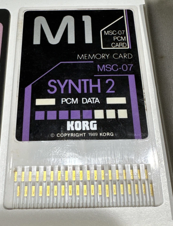 Korg M1 MSC-07 MPC-07 Synth 2 PCM & Program Cards MSC-7S EXC Condition - Image 3 of 4