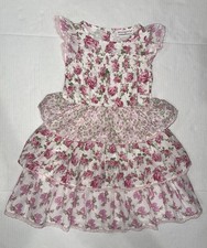 American Girl x Love Shack Fancy Pink Floral Garden Party Dress Size 3 NO TIE