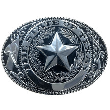 TEXAS STATE BELT BUCKLE MAP FLAG WESTERN COWBOY RODEO Hebillas Vaqueras