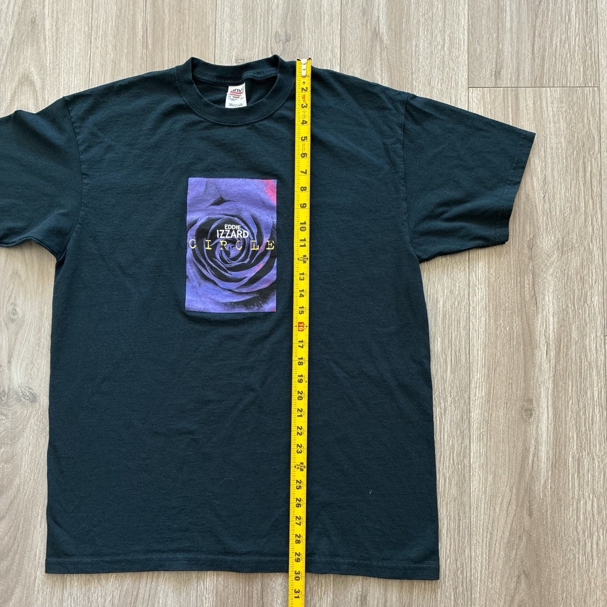 Vtg EDDIE IZZARD Circle 2000 Tour T-SHIRT Men XL Live Y2K Concert Standup Comedy View 5