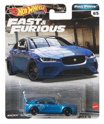 Jaguar XE SV Project 8 Fast & Furious Full Force 4/5 1:64 Hot Wheels GJR74 GBW75