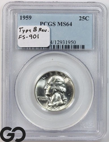 1959 Washington Quarter, PCGS MS-64