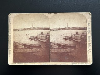 Antique Vintage JUPITER INLET LIGHTHOUSE FLORIDA Stereoview Photograph