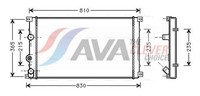 AVA Clever Choice MotorküHler WasserküHler ** Clever FIT ** RTA2276 FüR Opel X70