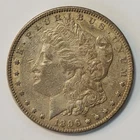 1896 P Morgan Silver Dollar, XF/AU Details Cull, 90% Silver US Coin, Morg-96DE6