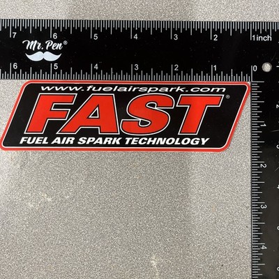 FAST Fuel Air Spark Technology STICKER Decal 6.25  for Hotrod Racing 