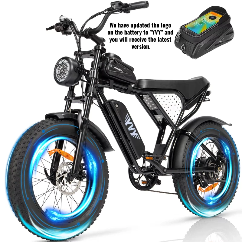 Ridstar 48V 20AH Electric Bike Fat Tire E-bike 1500 Motor