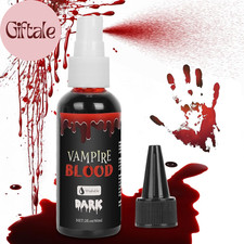 Halloween Fake Blood, Dark Red Realistic Washable Special Effects Sfx,Fake Vampi
