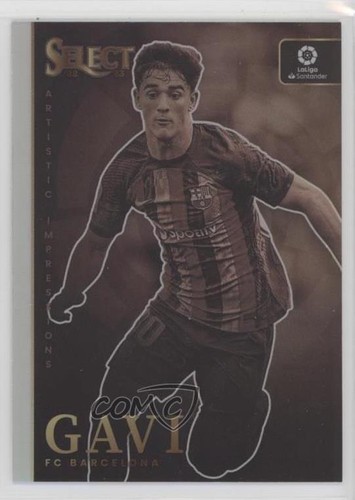 Gavi #9 2022 Panini Select La Liga Artistic Impressions card